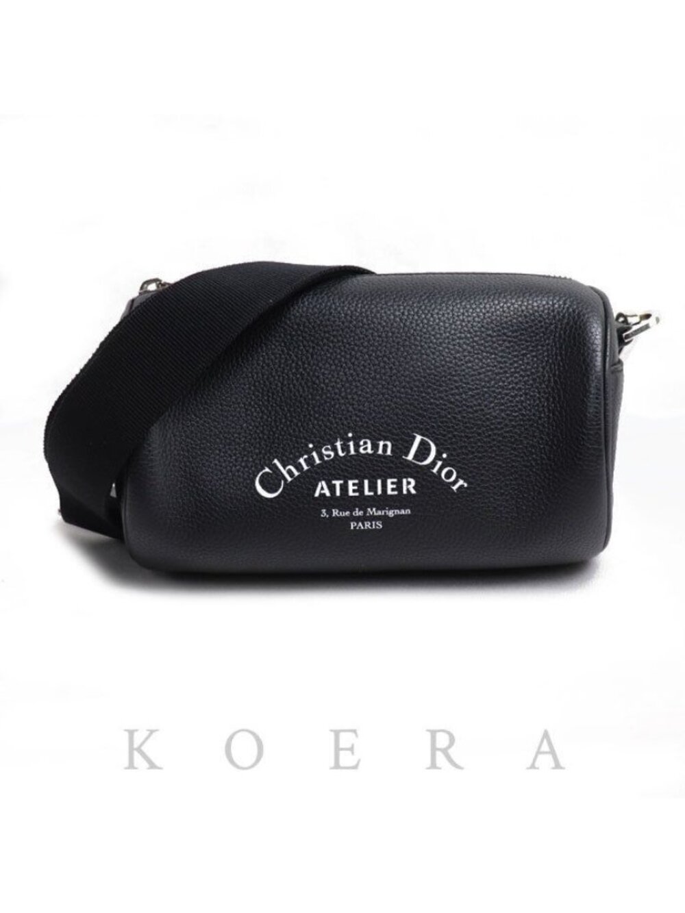 Dior Atelier Roller Mini Drum Shoulder Bag Black